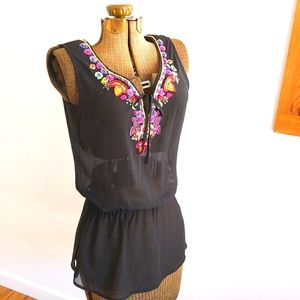 Cache Beaded Blouse